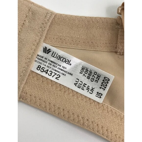 Wacoal Staying Power Wire Free Strapless Bra Sand Beige 32DDD NEW - Picture 4 of 4